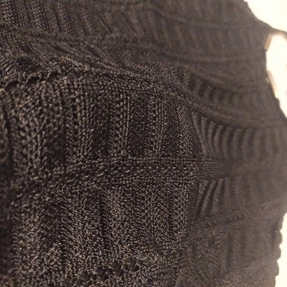 Guess Halter Top, Small, Black with gold hardware - Picture 3 of 5